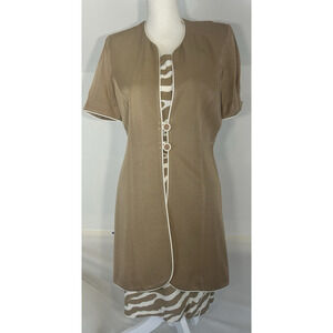 Office Siren boardroom chic Woman's 8P Lined Attached Jacket Corp Core 90s Dress